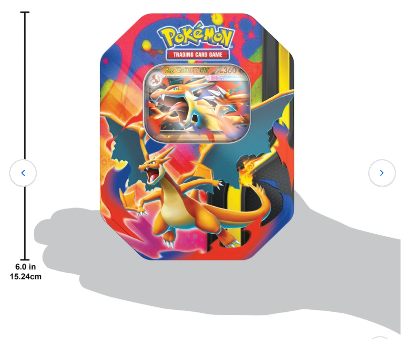 Pokémon Trading Card Game (TCG): Mega Charizard Y ex Tin Assortment