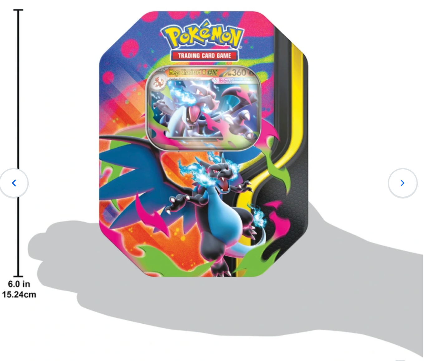 Pokémon Trading Card Game (TCG): Mega Charizard X ex Tin Assortment