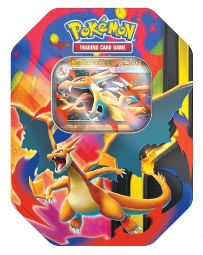 Pokémon Trading Card Game (TCG): Mega Charizard Y ex Tin Assortment